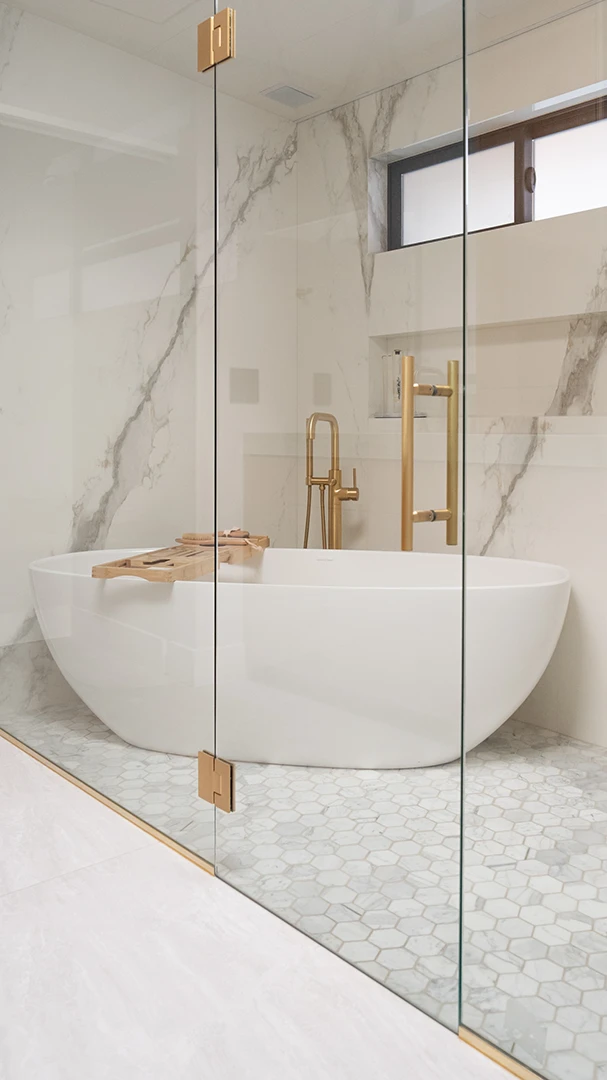 Luxury master bath redesign and remodel